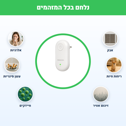 ™Freshora Air מסייע להפחית חלקיקי אבק באוויר